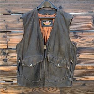 Harley Davidson leather vest